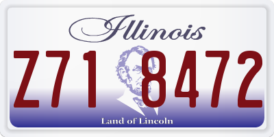 IL license plate Z718472