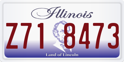 IL license plate Z718473