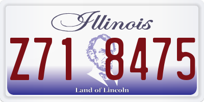 IL license plate Z718475