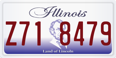 IL license plate Z718479