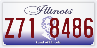 IL license plate Z718486