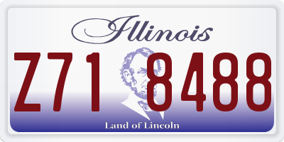 IL license plate Z718488