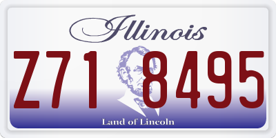 IL license plate Z718495