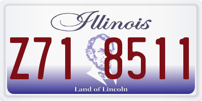 IL license plate Z718511