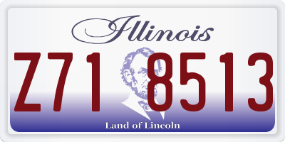 IL license plate Z718513
