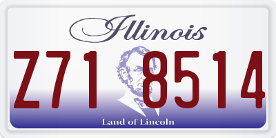 IL license plate Z718514