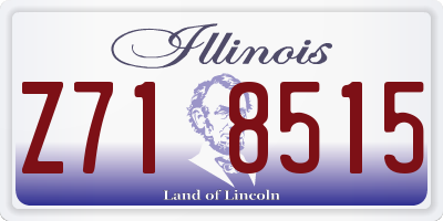 IL license plate Z718515