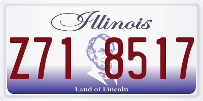 IL license plate Z718517