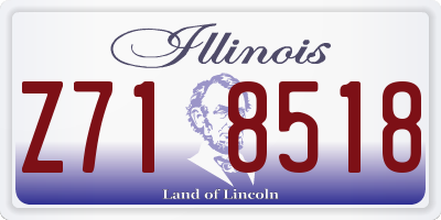 IL license plate Z718518