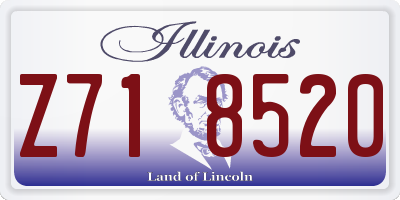 IL license plate Z718520