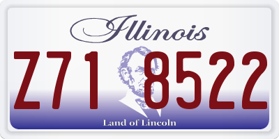 IL license plate Z718522