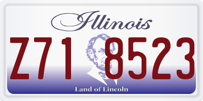 IL license plate Z718523