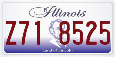 IL license plate Z718525