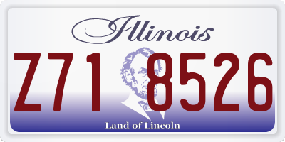 IL license plate Z718526
