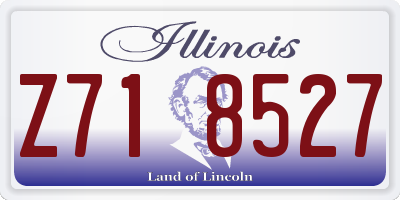 IL license plate Z718527