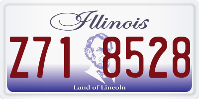 IL license plate Z718528