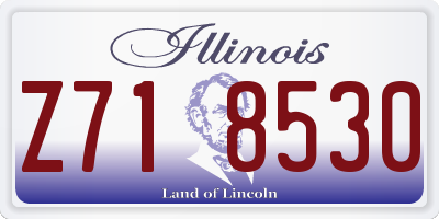 IL license plate Z718530