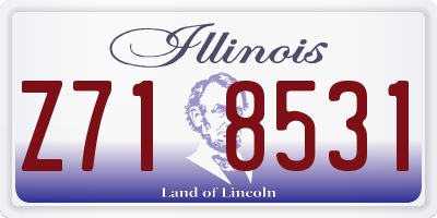 IL license plate Z718531