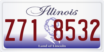 IL license plate Z718532