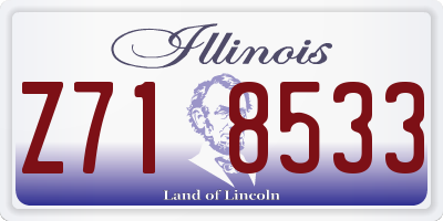 IL license plate Z718533