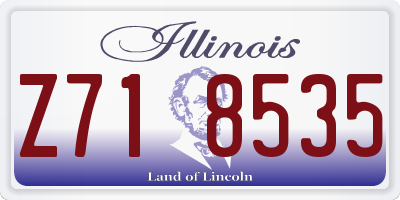 IL license plate Z718535
