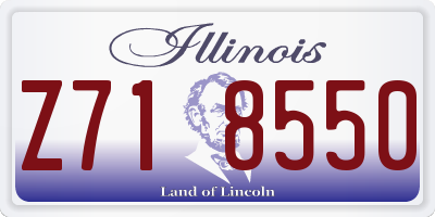 IL license plate Z718550