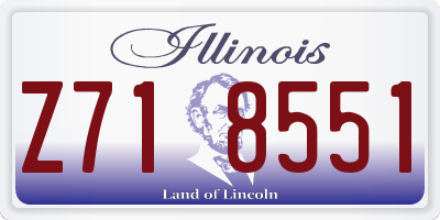IL license plate Z718551