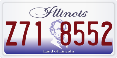 IL license plate Z718552
