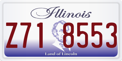 IL license plate Z718553