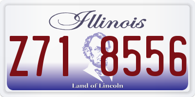 IL license plate Z718556
