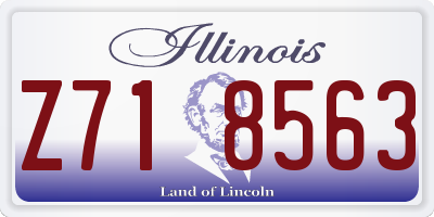 IL license plate Z718563