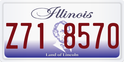 IL license plate Z718570