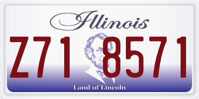 IL license plate Z718571