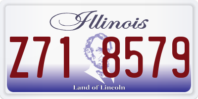 IL license plate Z718579