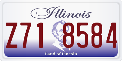IL license plate Z718584