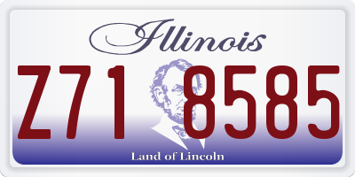 IL license plate Z718585