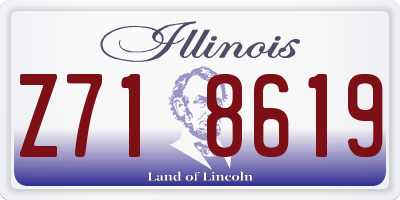 IL license plate Z718619