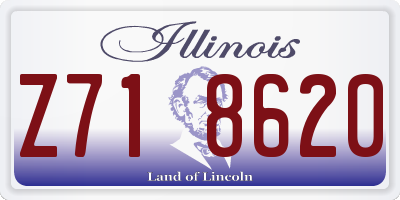 IL license plate Z718620