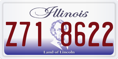 IL license plate Z718622