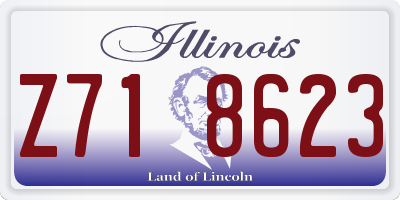 IL license plate Z718623
