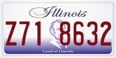 IL license plate Z718632