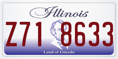 IL license plate Z718633