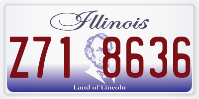 IL license plate Z718636