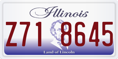 IL license plate Z718645