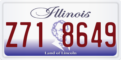 IL license plate Z718649