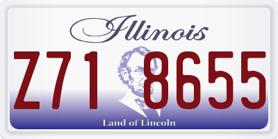 IL license plate Z718655