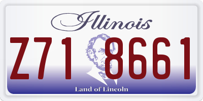 IL license plate Z718661