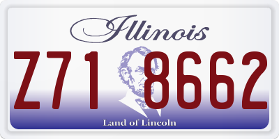 IL license plate Z718662