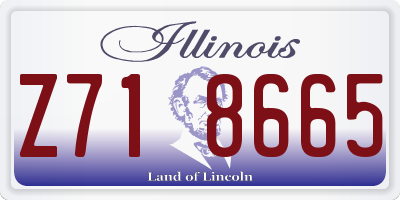 IL license plate Z718665