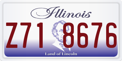 IL license plate Z718676